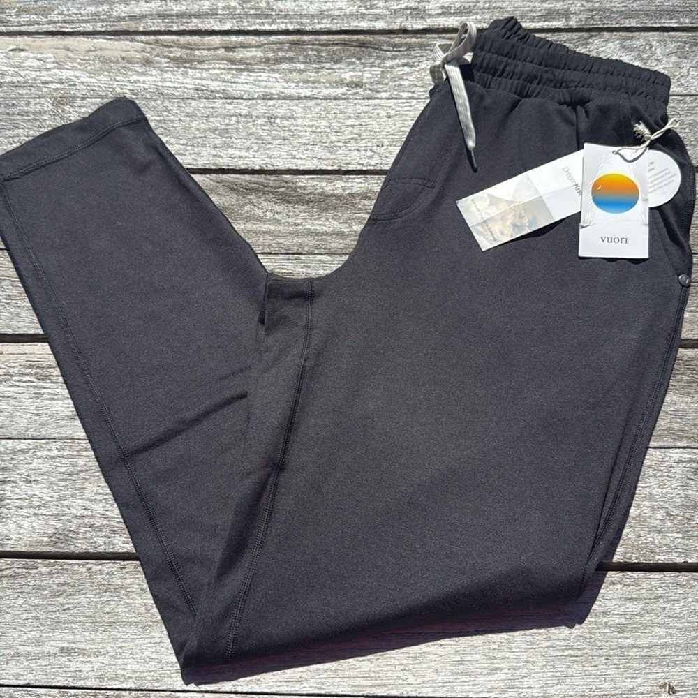 Vuori Ponto Performance Pant 30" Black Heather Mens Small NWT